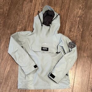 DOPE sage Hooded ski pullover